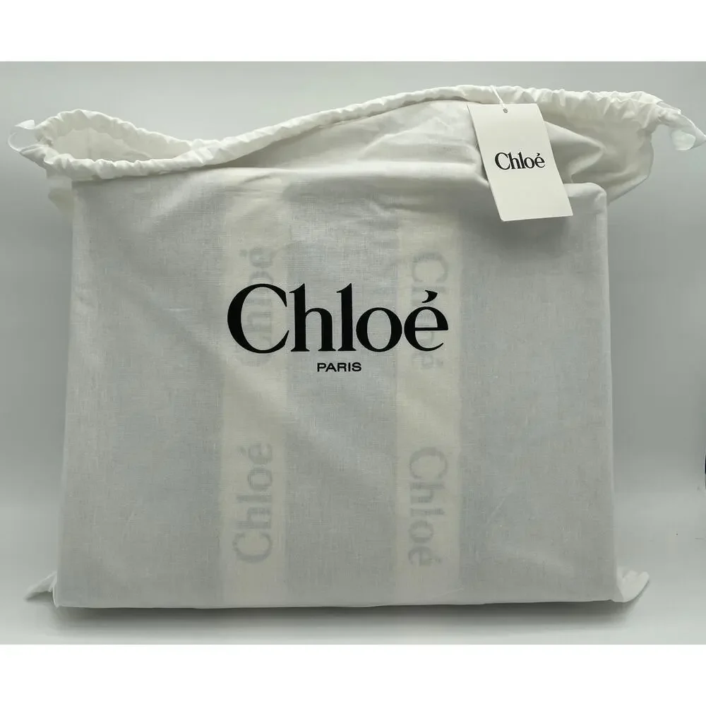 $1650 NEW CHLOE LARGE WOODY CANVAS TOTE SHOULDER BAG NWT AUTHENTIC - Picture 14 of 14